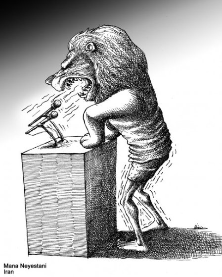 کاریکاتور مانا نیستانی 